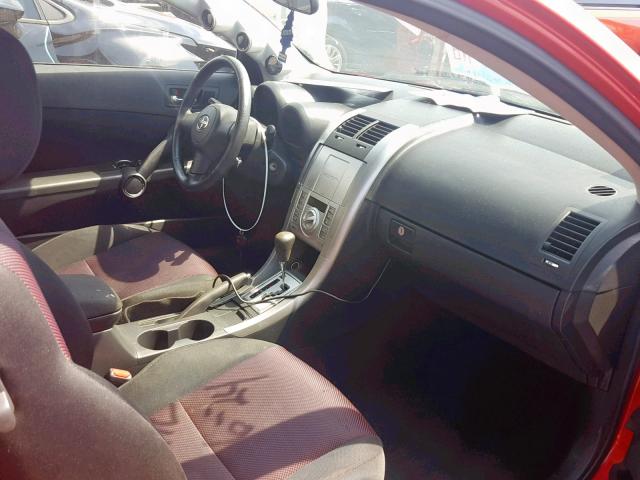 JTKDE177950060600 - 2005 TOYOTA SCION TC წითელი ფოტო 5
