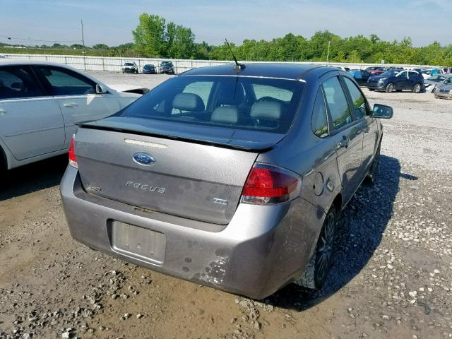 1FAHP3GN5BW114129 - 2011 FORD FOCUS SES GRAY photo 4