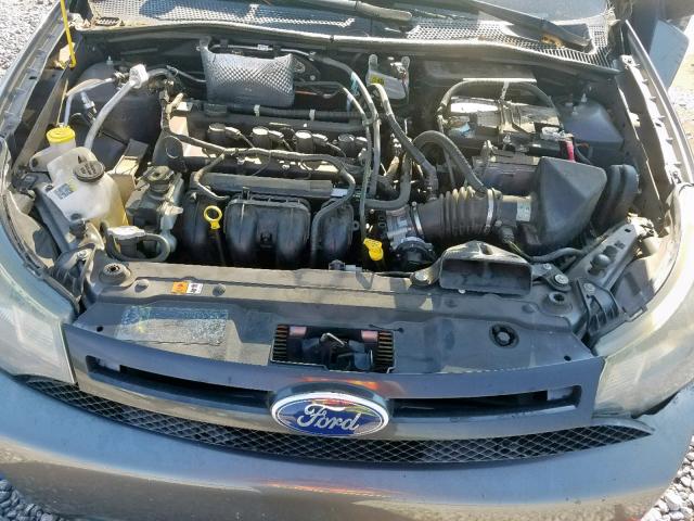 1FAHP3GN5BW114129 - 2011 FORD FOCUS SES GRAY photo 7