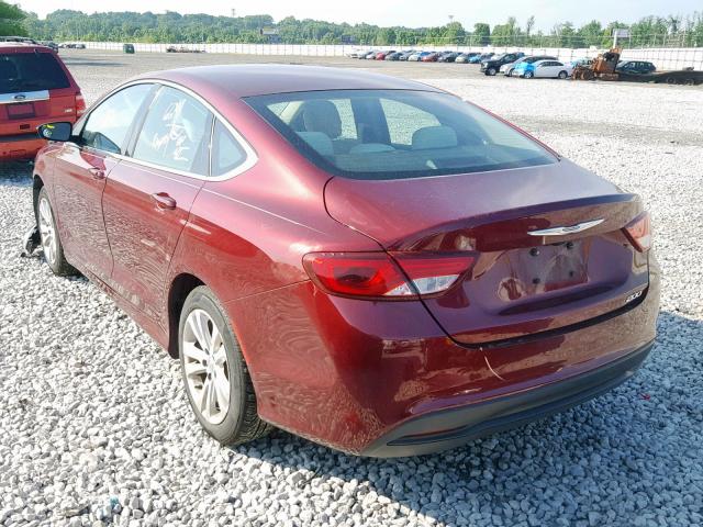 1C3CCCFB5HN501385 - 2017 CHRYSLER 200 LX RED photo 3