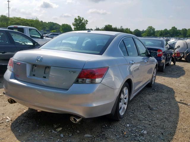 1HGCP36809A040773 - 2009 HONDA ACCORD EXL SILVER photo 4