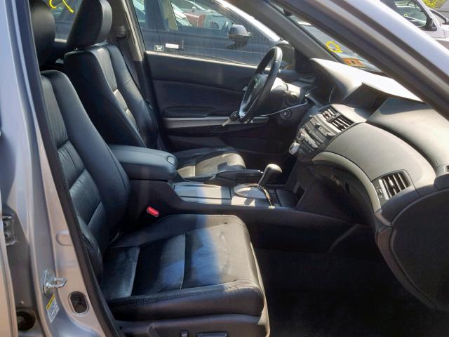 1HGCP36809A040773 - 2009 HONDA ACCORD EXL SILVER photo 5