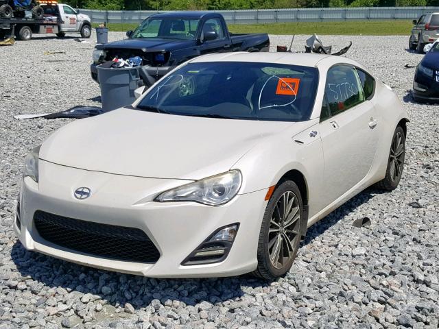 JF1ZNAA10D2730254 - 2013 TOYOTA SCION FR-S WHITE photo 2