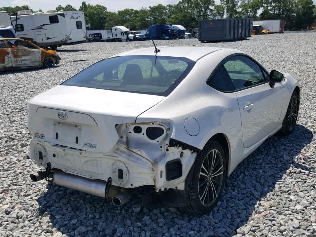 JF1ZNAA10D2730254 - 2013 TOYOTA SCION FR-S WHITE photo 4