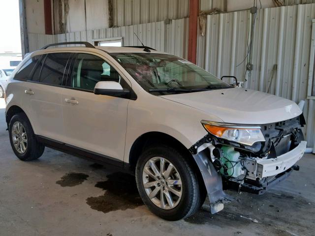 2FMDK3JC6DBC44550 - 2013 FORD EDGE SEL WHITE photo 1