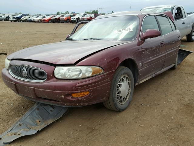 1G4HP54K12U279621 - 2002 BUICK LESABRE CU BURGUNDY photo 2