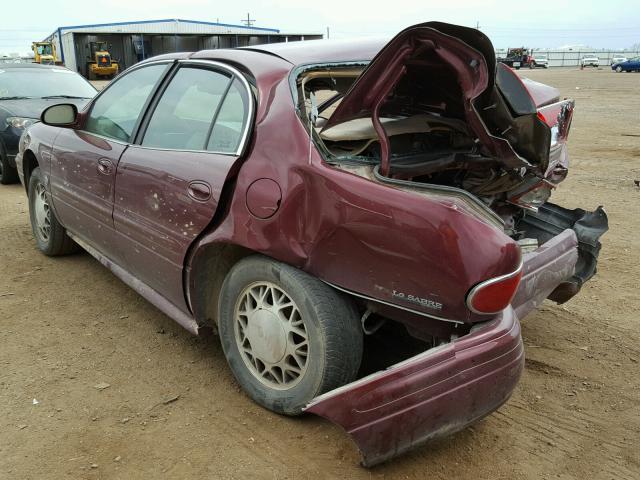 1G4HP54K12U279621 - 2002 BUICK LESABRE CU BURGUNDY photo 3