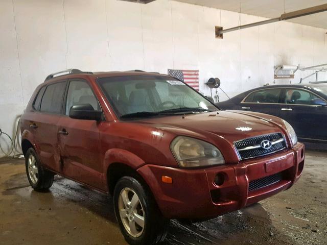 KM8JM12B65U094832 - 2005 HYUNDAI TUCSON GL RED photo 1