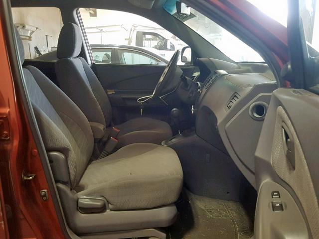 KM8JM12B65U094832 - 2005 HYUNDAI TUCSON GL RED photo 5