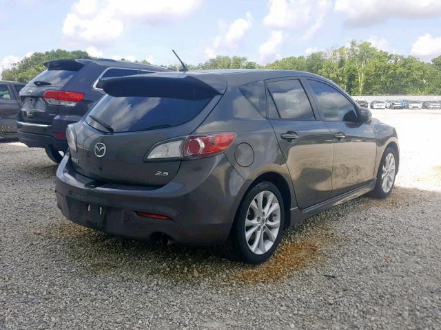 JM1BL1M55B1442085 - 2011 MAZDA 3 S GRAY photo 4