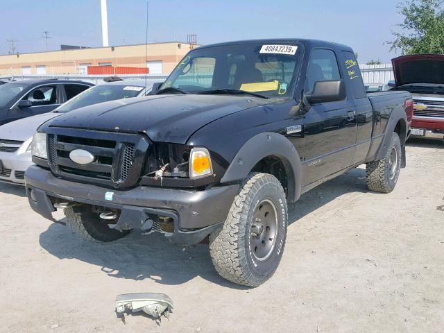 1FTZR45E87PA41969 - 2007 FORD RANGER SUP BLACK photo 2