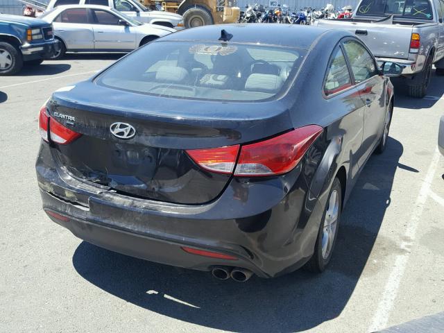 KMHDH6AE5DU010640 - 2013 HYUNDAI ELANTRA CO BLACK photo 4