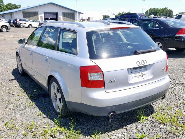 WAUVT68E94A067628 - 2004 AUDI A4 3.0 AVA SILVER photo 3