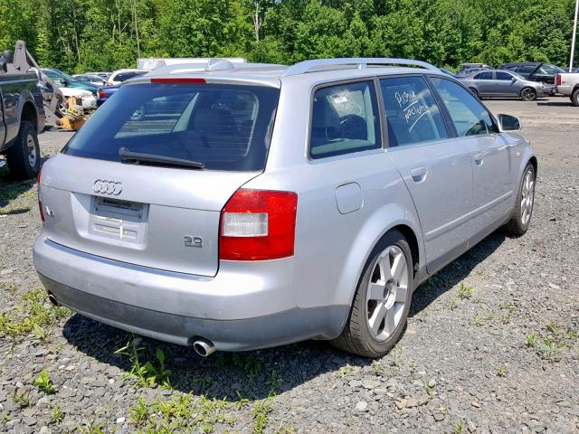 WAUVT68E94A067628 - 2004 AUDI A4 3.0 AVA SILVER photo 4