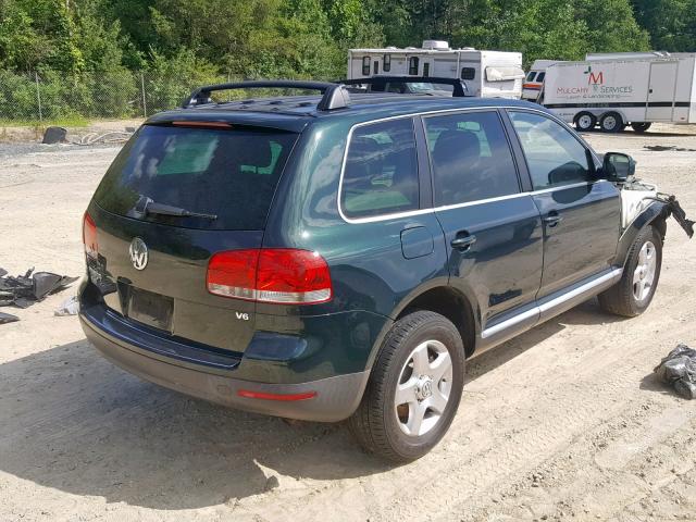 WVGZG77L45D075906 - 2005 VOLKSWAGEN TOUAREG 3. GREEN photo 4