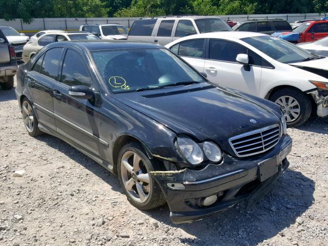 WDBRF40JX5F723153 - 2005 MERCEDES-BENZ C 230K SPO BLACK photo 1