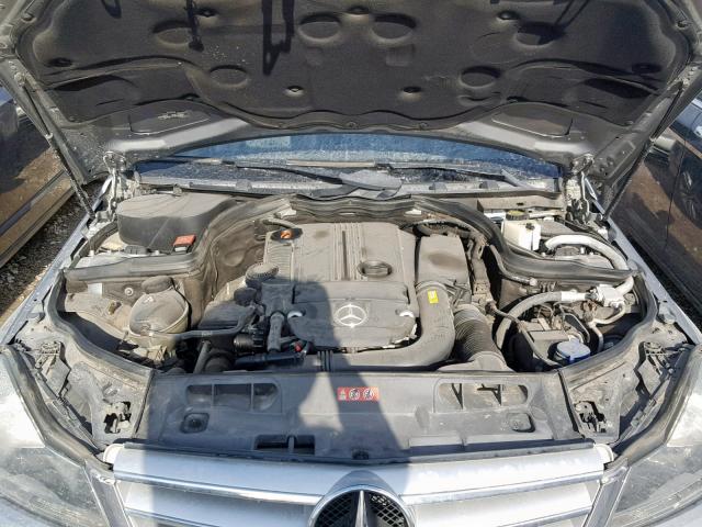 WDDGF4HB9DR296203 - 2013 MERCEDES-BENZ C 250 SILVER photo 7