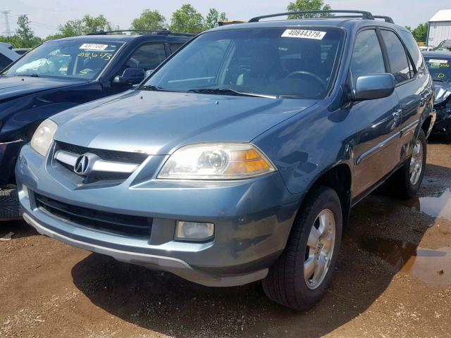 2HNYD18276H546389 - 2006 ACURA MDX BLUE photo 2