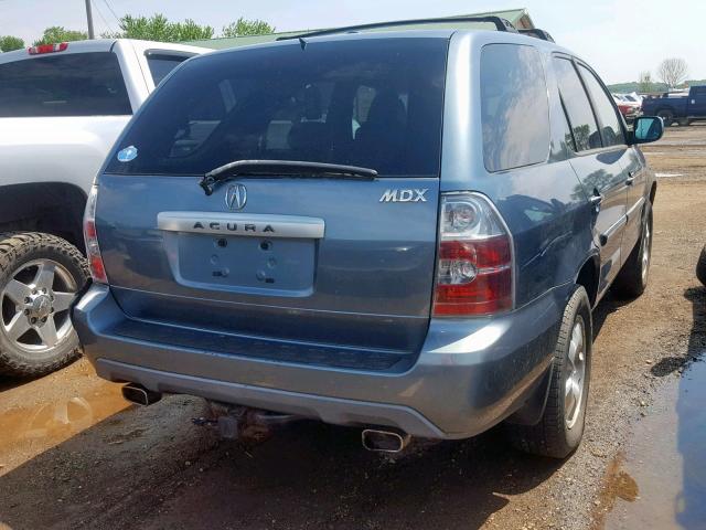 2HNYD18276H546389 - 2006 ACURA MDX BLUE photo 4