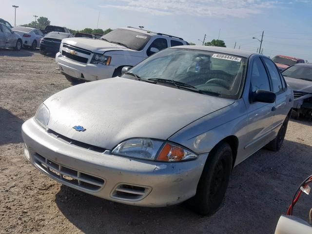 1G1JC524X17419046 - 2001 CHEVROLET CAVALIER B SILVER photo 2