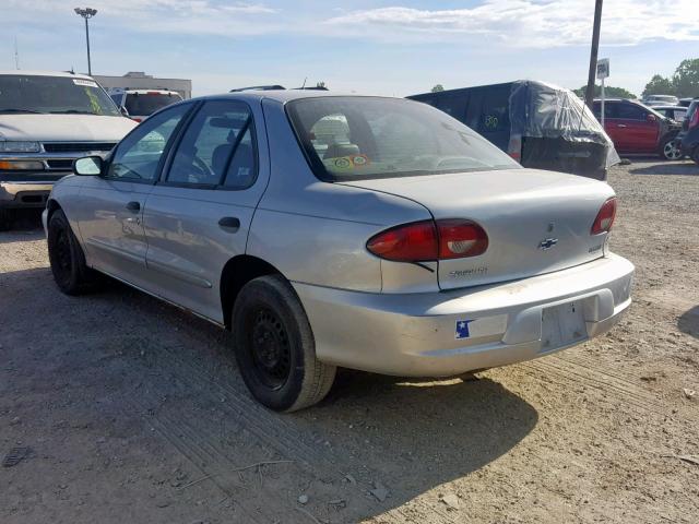 1G1JC524X17419046 - 2001 CHEVROLET CAVALIER B SILVER photo 3