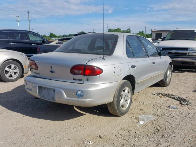 1G1JC524X17419046 - 2001 CHEVROLET CAVALIER B SILVER photo 4