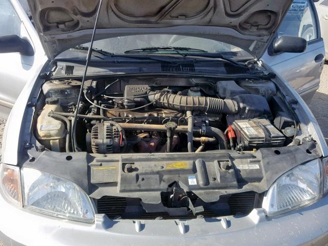 1G1JC524X17419046 - 2001 CHEVROLET CAVALIER B SILVER photo 7