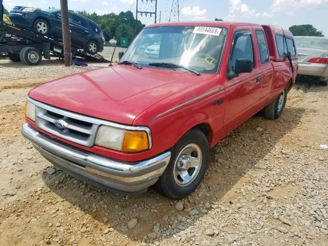 1FTCR14A0TPA56950 - 1996 FORD RANGER SUP RED photo 2