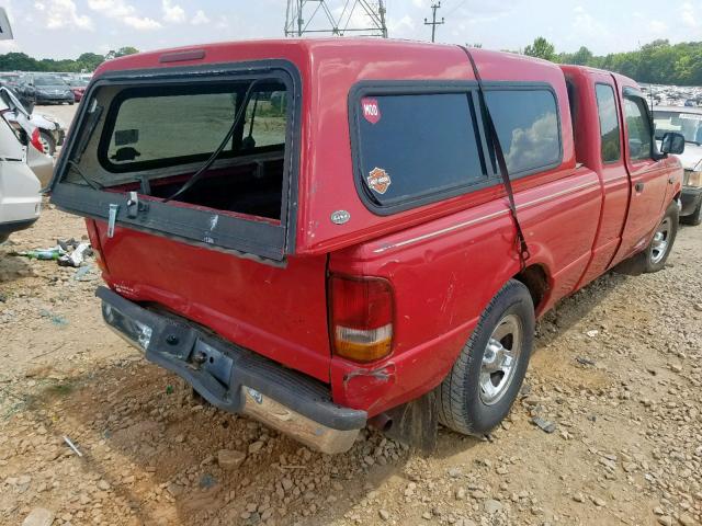 1FTCR14A0TPA56950 - 1996 FORD RANGER SUP RED photo 4