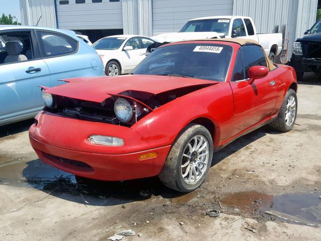 JM1NA3532S0605082 - 1995 MAZDA MX-5 MIATA RED photo 2