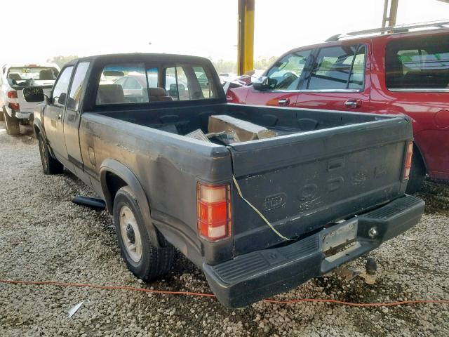 1B7FL23X7PS202578 - 1996 DODGE DAKOTA BLACK photo 3