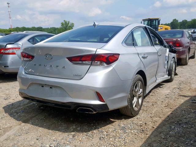 5NPE34AF0JH610010 - 2018 HYUNDAI SONATA SPO SILVER photo 4