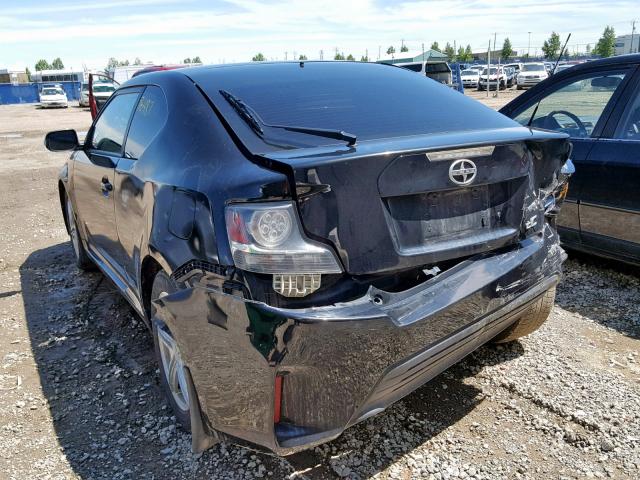 JTKJF5C76E3086390 - 2014 TOYOTA SCION TC BLACK photo 3