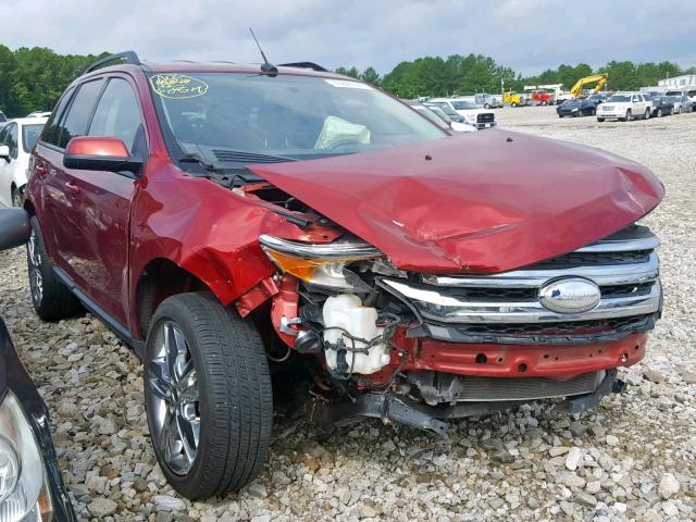 2FMDK3JC9DBA89086 - 2013 FORD EDGE SEL BURGUNDY photo 1