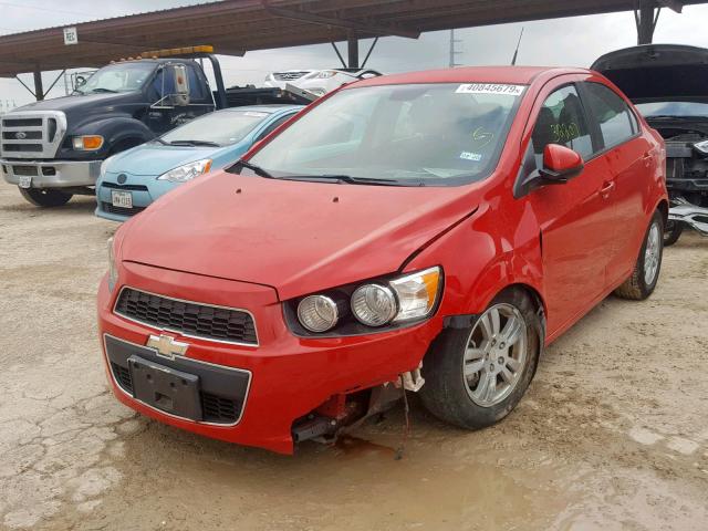 1G1JA5SHXC4179588 - 2012 CHEVROLET SONIC LS RED photo 2