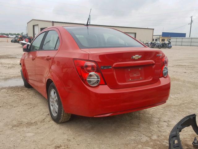 1G1JA5SHXC4179588 - 2012 CHEVROLET SONIC LS RED photo 3