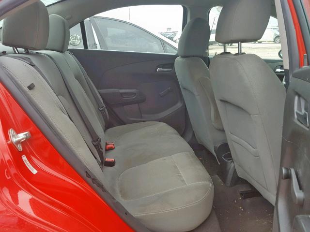 1G1JA5SHXC4179588 - 2012 CHEVROLET SONIC LS RED photo 6