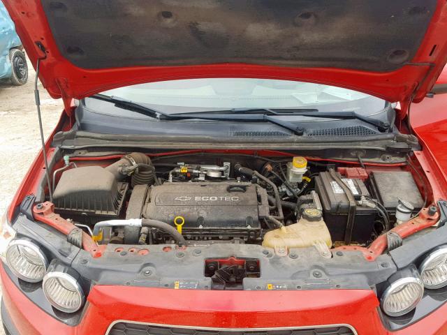 1G1JA5SHXC4179588 - 2012 CHEVROLET SONIC LS RED photo 7