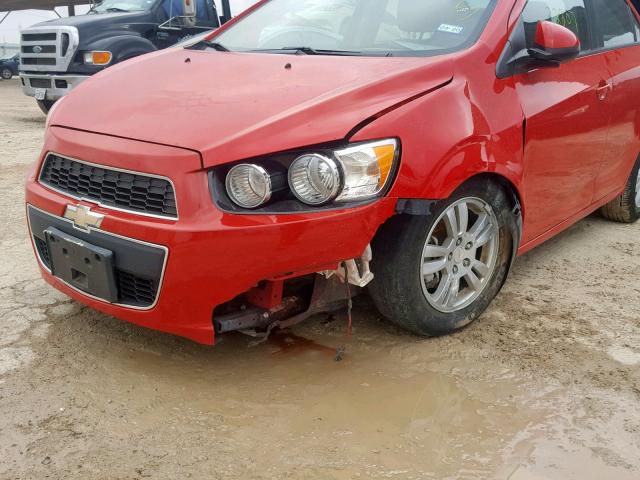 1G1JA5SHXC4179588 - 2012 CHEVROLET SONIC LS RED photo 9