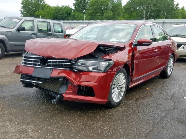 1VWBT7A31HC032030 - 2017 VOLKSWAGEN PASSAT SE RED photo 2