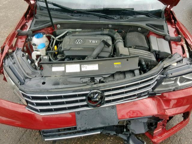 1VWBT7A31HC032030 - 2017 VOLKSWAGEN PASSAT SE RED photo 7