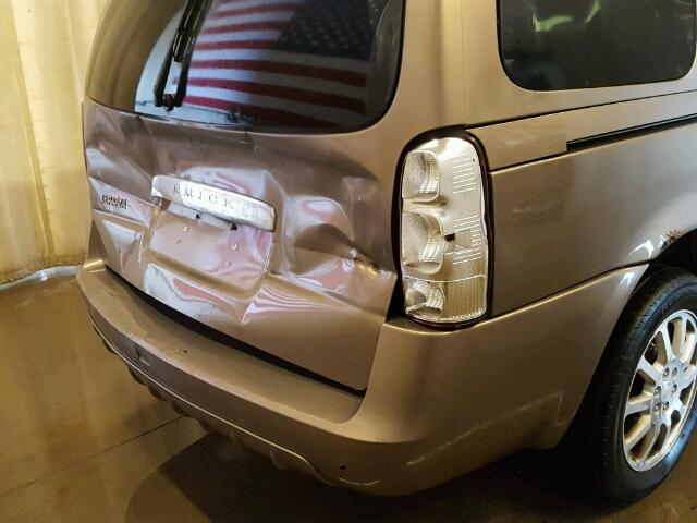 5GADV23L66D200078 - 2006 BUICK TERRAZA CX TAN photo 10