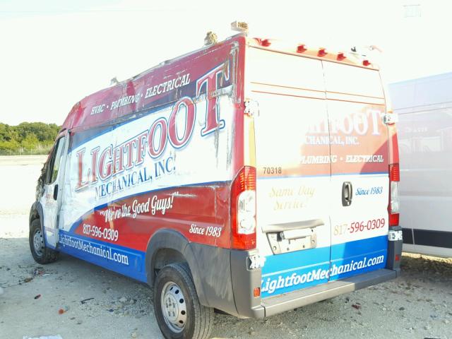 3C6TRVDG9HE536642 - 2017 RAM PROMASTER 白色 照片 3