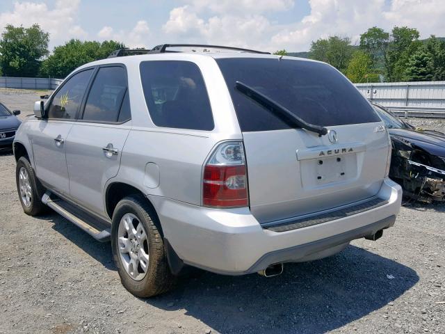 2HNYD187X6H502348 - 2006 ACURA MDX TOURIN SILVER photo 3