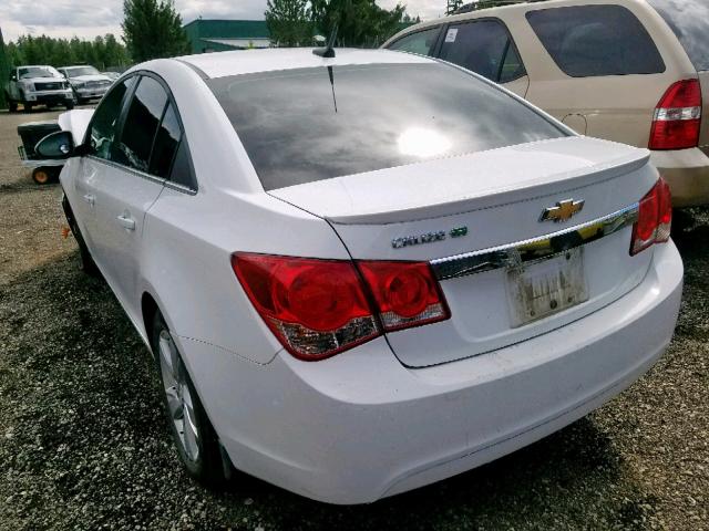 1G1P75SZ9E7252145 - 2014 CHEVROLET CRUZE WHITE photo 3