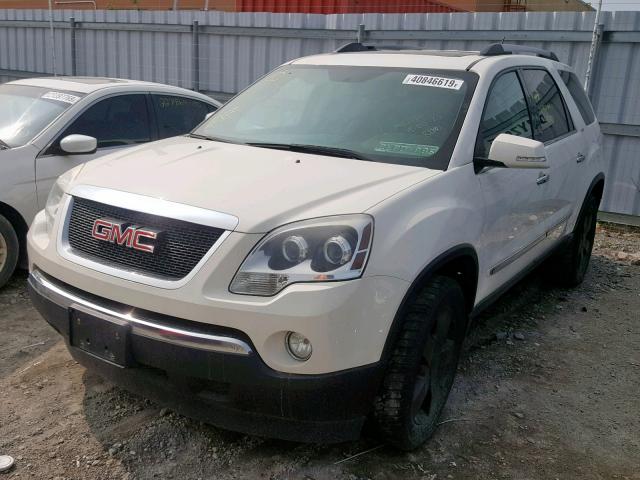 1GKLVMED4AJ155149 - 2010 GMC ACADIA SLT WHITE photo 2