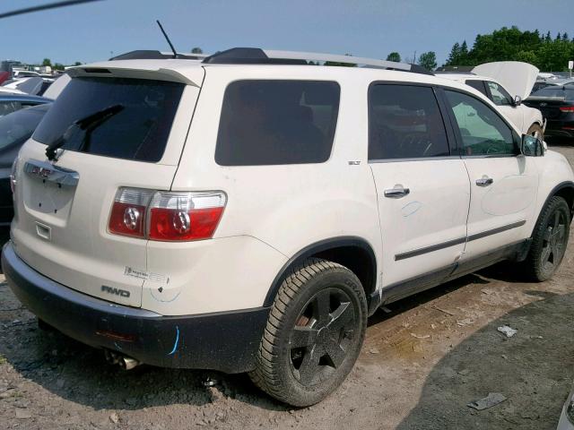 1GKLVMED4AJ155149 - 2010 GMC ACADIA SLT WHITE photo 4