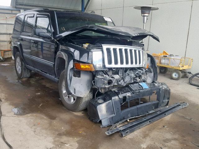 1J8HH48K38C229817 - 2008 JEEP COMMANDER BLACK photo 1