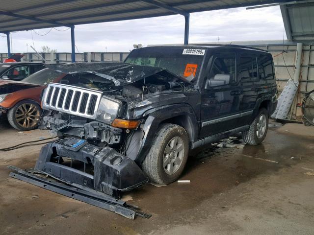 1J8HH48K38C229817 - 2008 JEEP COMMANDER BLACK photo 2