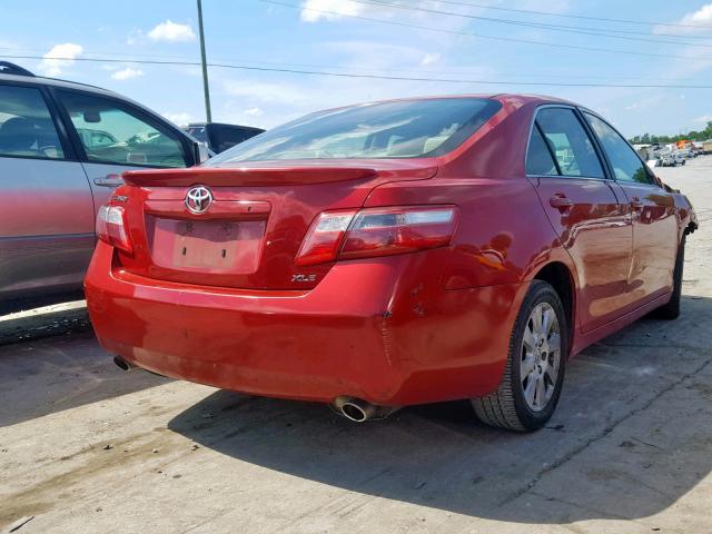 4T1BK46K67U006726 - 2007 TOYOTA CAMRY NEW RED photo 4